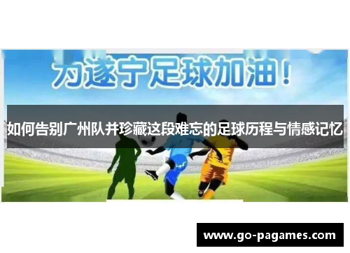 如何告别广州队并珍藏这段难忘的足球历程与情感记忆